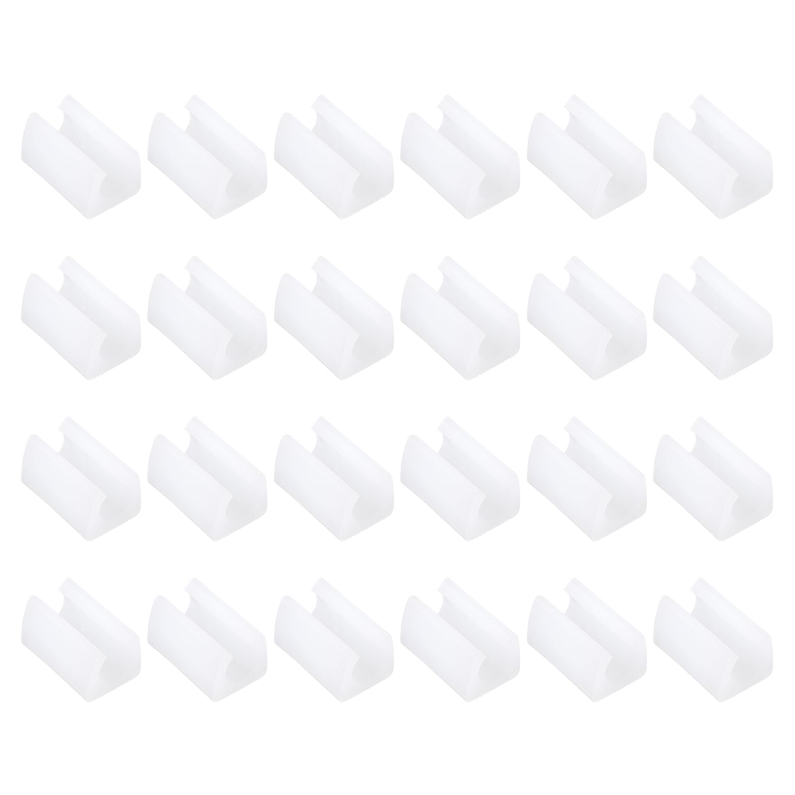 PATIKIL 12mm Rectangle Chair Leg Cover, 36Pcs Plastic Non-Slip Furniture Feet Protectors Tips Covers Floor Glides Tubing Caps for Office Home, White