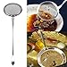 LiPing Round Network Stainless Steel Colander Spoon Filter Oil Filter Grid Scoop Kitchen Cooking Utensil Tool Soup Teaspoon Catering/Great Gift For Chefs & Foodies (A)