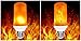 Loveishere LED Flame Effect Fire Light Bulbs- 3 Modes E26 LED Flame Effect Fire Light Bulbs Flickering Fire Atmosphere Decorative Lamps for Hotel/Bars/ Home Decoration/Restaurants (3 modes)