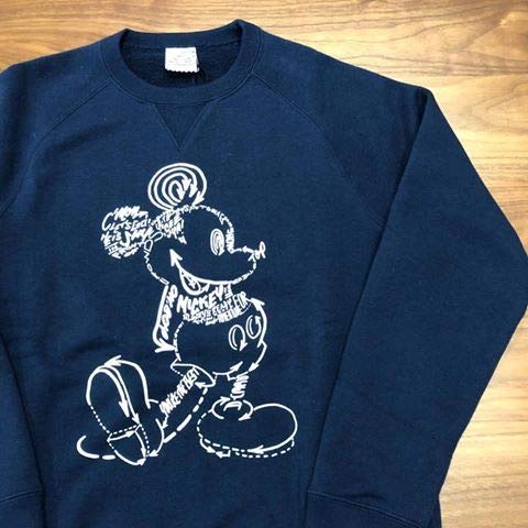 Mogno6 ネイビー ループウィラー ミッキーマウススウェット Mサイズ B07qs8krmw Loopwheeler 内田洋一朗 アニメ萌えグッズ スーパーセール期間限定