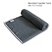YogaAddict Yoga Mat Towel and Hand Towel Combo Set - 100% Microfiber, Non Slip, Super Absorbent, Ideal as Bikram, Ashtanga, Hot Yoga Mat Towel, for Any Type of Yoga Styles, Fitness, Pilates - Grey