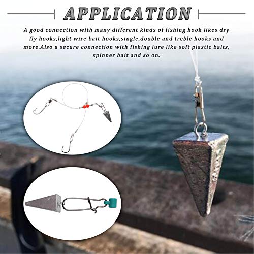 JSHANMEI Pyramid Sinker Fishing Weights Kit Bullet Weights Fishing