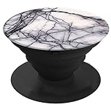 Generic Expanding Stand and Grip for Smartphones and Tablets White Marble