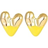 14K Gold Plated Plastic Stud Earrings for Women Jewelry