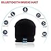 Bluetooth Beanie Hat , HoFire HD Stereo Bluetooth 4.1 Wireless Smart Beanie Headset Musical Knit Headphone Speaker Hat Speakerphone Cap,Built-in Mic (Black)