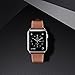 yearscase 42MM Genuine Leather Replacement Band with Classic Metal Adapter Clasp Single Tour Compatible Apple Watch Band Series 3 Series 2 Series 1 Nike+ Hermes&Edition - Brown