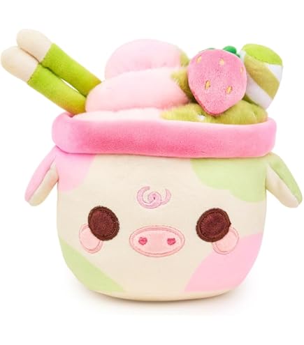 Amazon.com: PlushGoals Lil Strawberry Mooshake - Scented Plush Cow