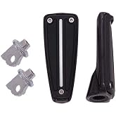 Ciro 61022 Foot Peg (Black Rail Design With Male-Mount), black