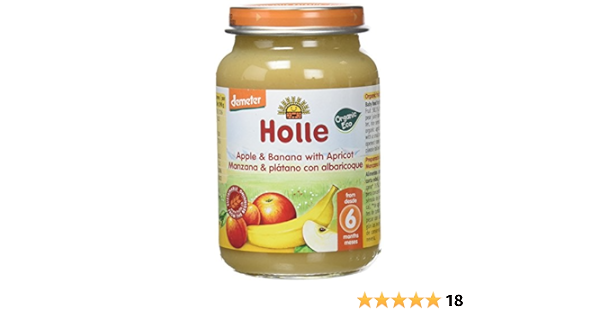 Holle Potito de Manzana, Plátano y Albaricoque (+6 meses ...