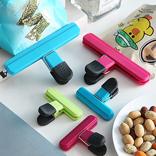 18 Pack Large Chip Bag Clips, Bag Clips for Food Storage, Plastic Heavy