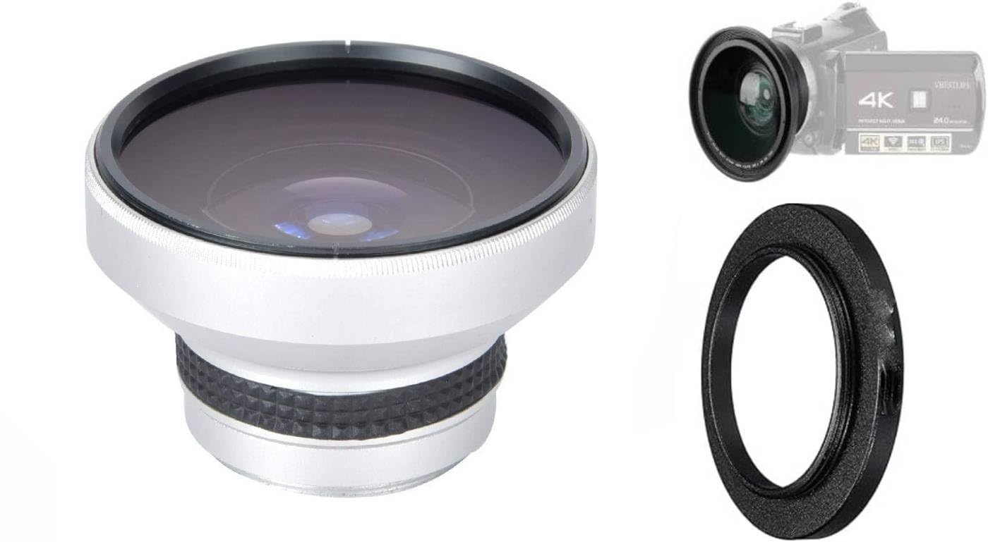 Photo 1 of .45x HD Super Wide Angle Panoramic Macro Fisheye Lens for The JVC Everio GZ-MG680, MG670, MG630, MG465, MG435, MG365, MG360, MG335, MG330, MG230 High Definition Camcorders,(30.5MM Size)