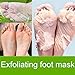Foot Peel Mask 2 Pack, Exfoliating Renewal Mask Remove Hard Dead Skin Cuticles Heel Anti Aging