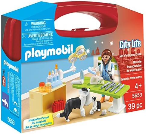 PLAYMOBIL Veterinaria- Playset, Multicolor, Miscelanea (5653): Amazon.es: Juguetes y juegos