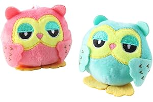2Pcs Plush Keychains 9cm Owl Key Chain Toys Plush Stuffed Animal Owl Toy Small Pendant Dolls Wedding Party Gift Plush Toys At