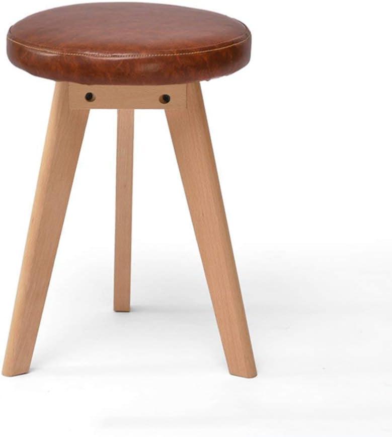 YLCJ Upholstered wooden foot stool with upholstered wooden footrest