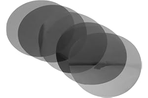 Sosoport 5pcs Black 100mm Round Light Dimming Stickers for LED Ceiling Spotlights, Color Correction Film