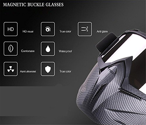 image for Sunflower 2017 New Arrival Motorcycle Goggles With Detachable Mask, An