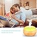 Leknes 300ml Essential Oil Diffuser, Ultrasonic Aromatherapy Diffuser with Wood Grain,Cool Mist Humidifier with Timer, Waterless Portable Diffuser Auto Shut-Off, Mist Adjustable and 7 LED Colors