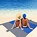 OIMYE Sand Proof Beach Blanket Huge Ground Cover 9′ x 10′ for 7 Adults Compact Outdoor Sandless Beach Mat Made from Strong Parachute Nylon Includes Built in Sand Anchors & Zippered Valuables Pocketthumb 4