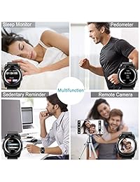 Reloj inteligente, reloj inteligente para teléfonos Android., Negro