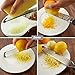 LEMCASE Lemon Zester and Cheese Grater - Citrus, Parmesan, Chocolate, Nutmeg, Garlic, Ginger - Silicone Handle and Stainless Steel Blades with Protective Cover | Black (2 Piece Set)