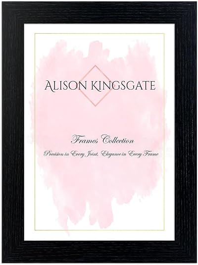 Alison Kingsgate Modern 5x3.5 Black Picture Frame Engineered Wood