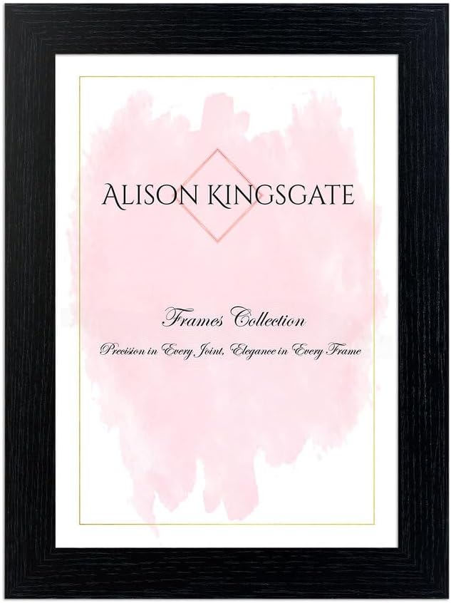 Alison Kingsgate Modern 5x3.5 Black Picture Frame Engineered Wood