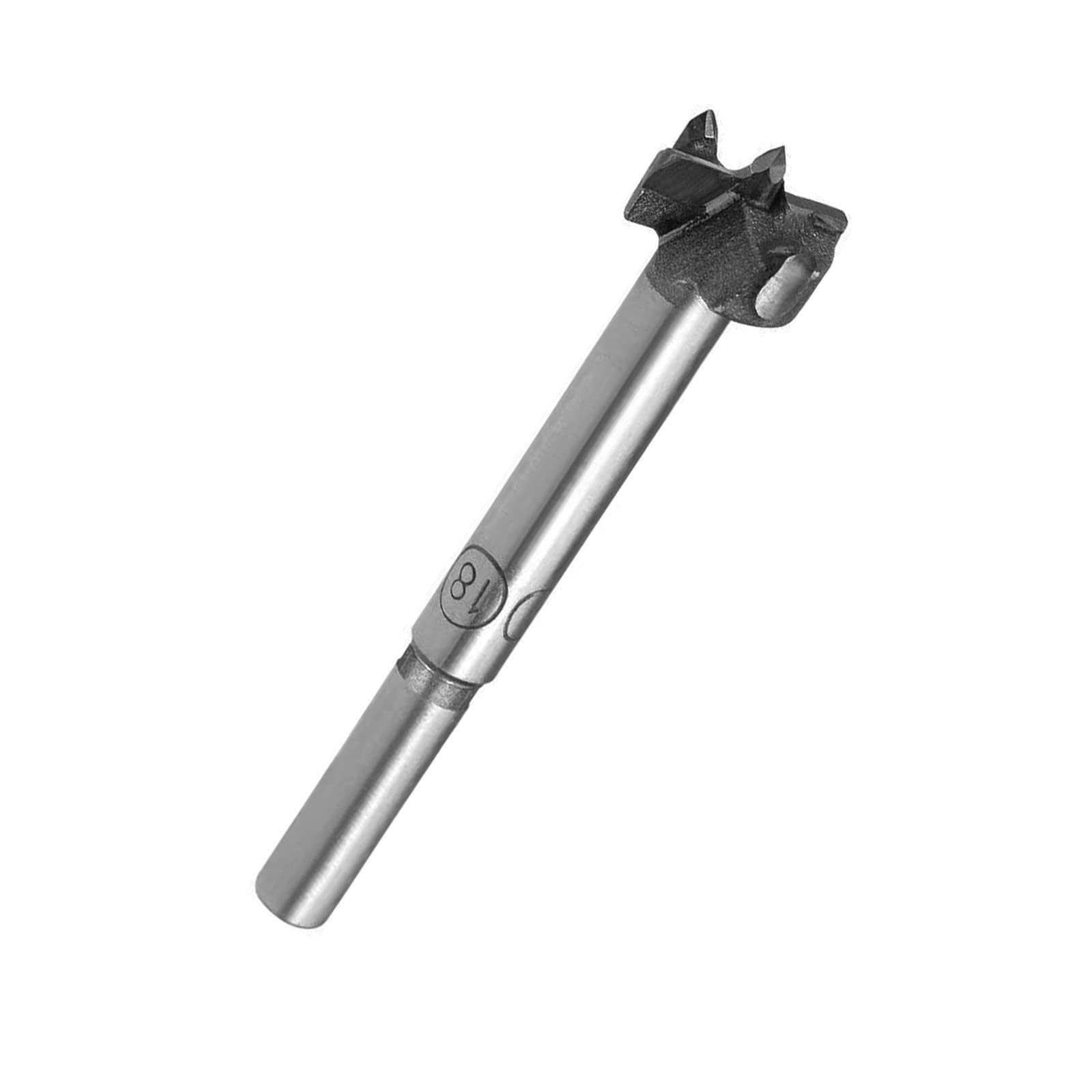 TA-VIGOR Forstner Drill Bit 18mm, Tungsten Carbide Wood Hole Saw Auger Opener for Woodworking Hinge Hole Drilling Boring Bit Cutter Gray