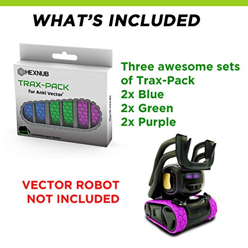 Hexnub Anki Vector Robots TraxPack Accessory Treads for Remote Control