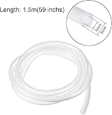 Sourcing Map PVC Hose 5mm ID x 8mm OD Clear Tubing 1.5m Flexible Water Pipe view 2
