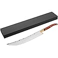 XuSha Champagne Saber Champagne Sword Wine Knife Bottle Opener Wood Handle with Gift Box (Red handle + Gift Box)