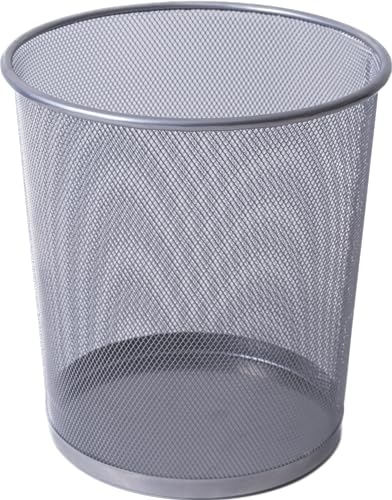 IPEA Papierkorb Mülleimer – 26 x 23 cm – Papierkorb Recycling für Büro, Zuhause, Schlafzimmer, Schule aus Metall – Mülleimer für Schreibtisch, Tisch und Möbel