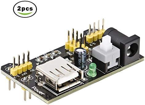 MB102 Breadboard Power Supply Module 3.3V/5V For Arduino Board Solderless Breadboard - 2PCS