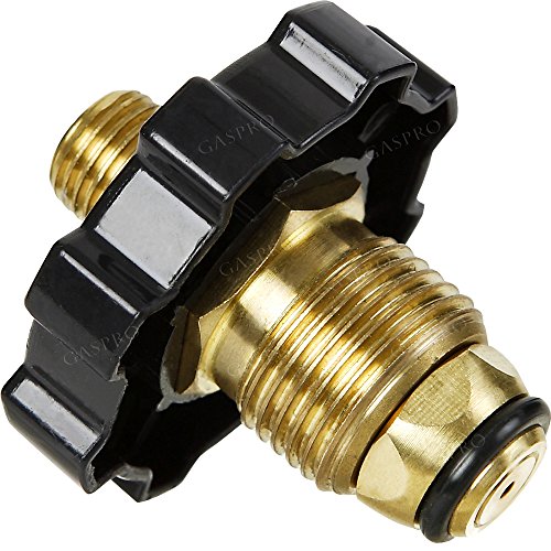 GASPRO Soft Nose POL Propane Gas Fitting Adapter with Excess Flow X 1/4 Inch Male Pipe Thread - 100% Solid Brass