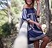 Dxnona beach Swimwear Cover up Dress (blue)
