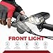 USB Rechargeable Bike Light Kit - LED Bicycle Headlight And Taillight Super Bright 600 Lumens - High Capacity Li ion Battery - Waterproof Fits All MTB Mountain And Road Bikes - Cycling Safety