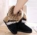 NOT100 Woman Boots(Size 10 is OK) (Warm Fur) (Tassel) (10 B(M) US, Black)