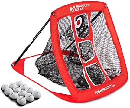Rukket Pop Up Golf Chipping Net | Choose Standard or Light-Up | Outdoor/Indoor Golfing Target Accessories and Backyard Practice Swing Game | Includes Foam Practice Balls Rukket Pop Up Golf Chipping Net | Choose Standard or Light-Up | Outdoor/Indoor Golfing Target Accessories and Backyard Practice Swing Game | Includes Foam Practice Balls