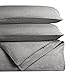 Cariloha Bamboo Linen Duvet Cover Set Includes Duvet Cover and 2 Pillow Shams - 3 Degrees Cooler Than Cotton - Soft and Smooth Bamboo-Linen Weave (King, Graphite)