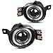 AUTOSAVER88 Halo Projector Fog Lights Compatible with 2002 2003 2004 2005 2006 2007 2008 Dodge Ram 1500 2500 3500 02 03 04 05 06 07 08 Fog Light Replacement, with 12V 55W H7 Bulbs