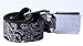 Buckle-Down Black And White Bandana Starburst Seatbelt Belt