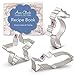 Ann Clark Under The Sea Cookie Cutter Set - 3 Piece - Starfish, Fish, and Seahorse - Tin Plated Steel