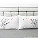 BOLDLOFT Love Me Tender Couples Pillowcases-Love Gifts for Girlfriend, Wife, Couple Gift for Her, Anniversary, Wedding, Bridal Shower, Guitar Music Lovers, His & Hers Bedroom Decor