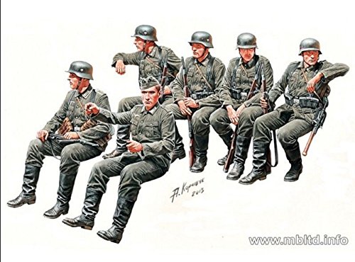 GERMAN INFANTRY ON THE MARCH, WW II ERA 6 FIGURES 1/35 MASTER BOX 35137 FREE SHIPPING