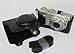 MegaGear Black Leather Camera Case Set for Nikon COOLPIX A with 28 mm Lens Case