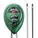 Antonki Soil Ph Meter, 3-Way Soil Tester Kit Ph Meter Moisture Tester Light Sensor Meter Plant Tester for Garden, Lawn, Farm, Indoor and Outdoor - No Battery Required