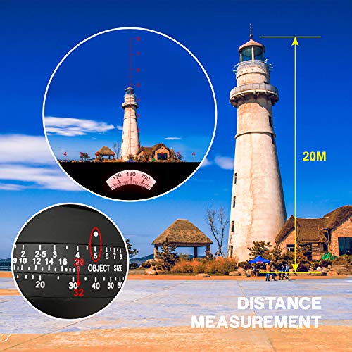ESSLNB Marine Fernglas mit Entfernungsmesser Nachtsicht Kompass 7x50 Militär Feldstecher Ferngläser Wasserdicht BAK4 für Kinder Erwachsene mit Tasche und Gurt – Bild 7