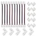 FSJEE 10mm 5050 RGB LED Strip Light Connectors Kits with 10PCS L Shape 4 Pin Right Angle Corner Solderless Connector and 10PCS Solderless Wire 4 Pin 10mm Wide Strip to Strip Jumper