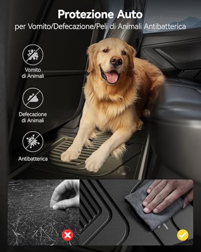 3W Volkswagen Tiguan 2025 2026 (Not Compatible with PHEV) Thorex™ Car Mats Set of 4 and Tailored Boot Mat Easy Clean Heavy Duty Car Mats and Boot Mat