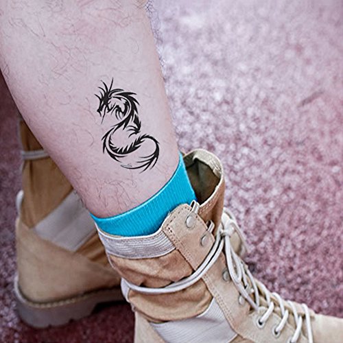 Small dragons Temporary Tattoos Stickers for kids Women Men Girls 6 Sheets, Fake dragon lovely Tattoos Paper Body Sticker Set Party Favors,waterproof and Long Lasting body tattoos by Yesallwas (Set 1)